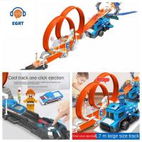 EGRT ซีเมนต์พลาสติก ของเล่นติดตามการดีดออก หลายสี Slalom TRACK ประโยชน์ทางปัญญา น่าสนใจและน่าสนใจ ของเล่นเด็กเล่น