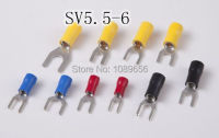 SV5.5-6 500PCS ขั้วต่อแบบกดเย็นขั้วต่อแบบหุ้มฉนวนล่วงหน้าขั้วต่อสายเคเบิลขั้วต่อสายไฟ