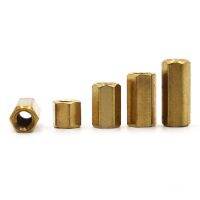 10pcs Hex Female to Female M2 M2.5 M3 M4 Brass Standoff Spacer Hexagonal Stud Spacer Hollow Pillars Screw