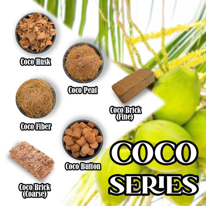 GHZ Coco Husk Coco Chip Coco Fiber Cocopeat Block Sabut Kelapa Halus