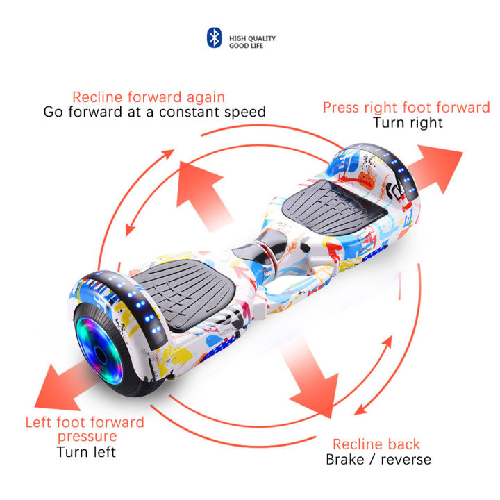 i-car-store-hoverboard-ฮาฟเวอร์บอร์ด-สกู๊ตเตอร์ไฟฟ้า-รับน้ำหนักได้-120kg-รถยืนไฟฟ้า-2-ล้อ-มีไฟ-led