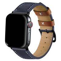 ๑▽ Nadaje się do iwatch 6 pasek skórzany zegarek apple 3/4/5 generacji Apple watch wymiana paska pasek 42mm 44mm 40mm nylonowy pasek