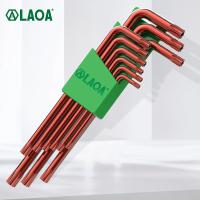 LAOA Allen Wrench Set S2 Alloy Steel Single Extension With Magnetic Plum Blossom Inner Hexagonal Allen Wrench