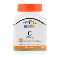 21st Century, C, 500 mg, 110 Tablets