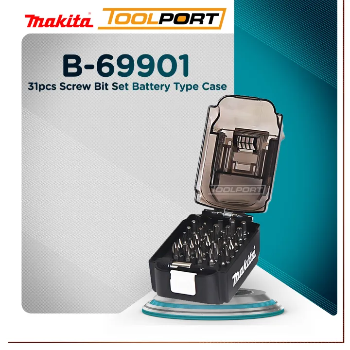 Makita 31pcs. Screw Bit Set Battery Type Case ( B-69901 ) [ TOOLPORT ...