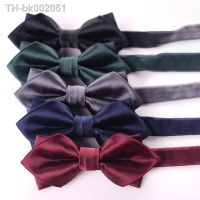 ✑✴◙ Fashion Mens Solid Color Pointed Bow Tie Green Gold Red Navy Blue Bow Tie Mens Gift Wedding Accessories