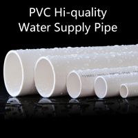 2 Buah 50Cm OD 20 50Mm Pipa UPVC Putih Pipa Pasokan Air Berkualitas Tinggi Tangki Ikan Irigasi Pipa PVC Pipa Saluran Air Akuarium Tabung Air