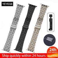 41mm 45mm Ocean Stainless Steel Strap For Apple Watch 8 Ultra 49mm Metal Band for iWatch Series 8 7 6 SE 5 4 3 40mm 44mm 38 42mm Straps