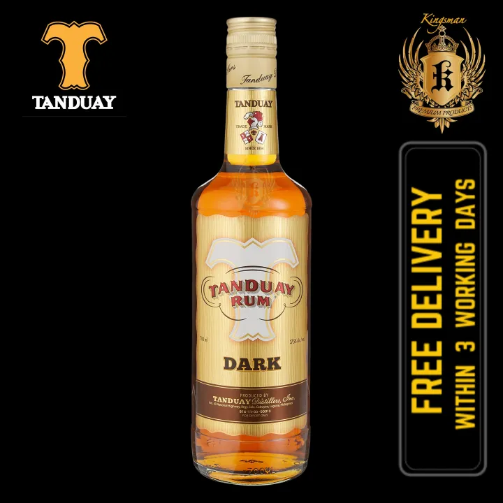 Tanduay Dark Rum 3 Years 700ml Lazada Singapore