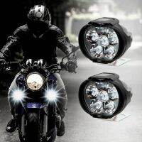 【CW】 Motorcycle Headlights 6 White Led Lights High-brightness Modified Auxiliary Lights for Scooter Electric Vehicles