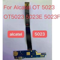 แผงอุปกรณ์ชาร์จพอร์ตยูเอสบีสำหรับ Alcatel Ot 5023 5023e Ot5023 5023f ชิ้นส่วนแท่นชาร์จ Usb ท่าเรือสายเคเบิลงอได้ซ่อมแซม