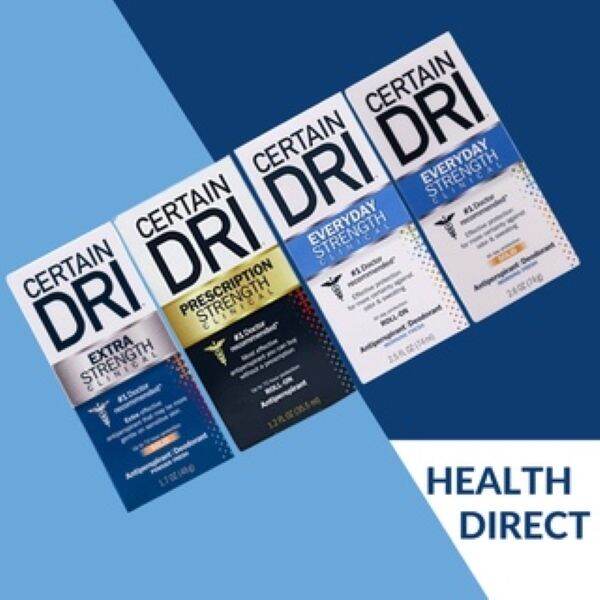 Certain Dri Clinical Antiperspirant Deodorant, Hyperhidrosis Treatment
