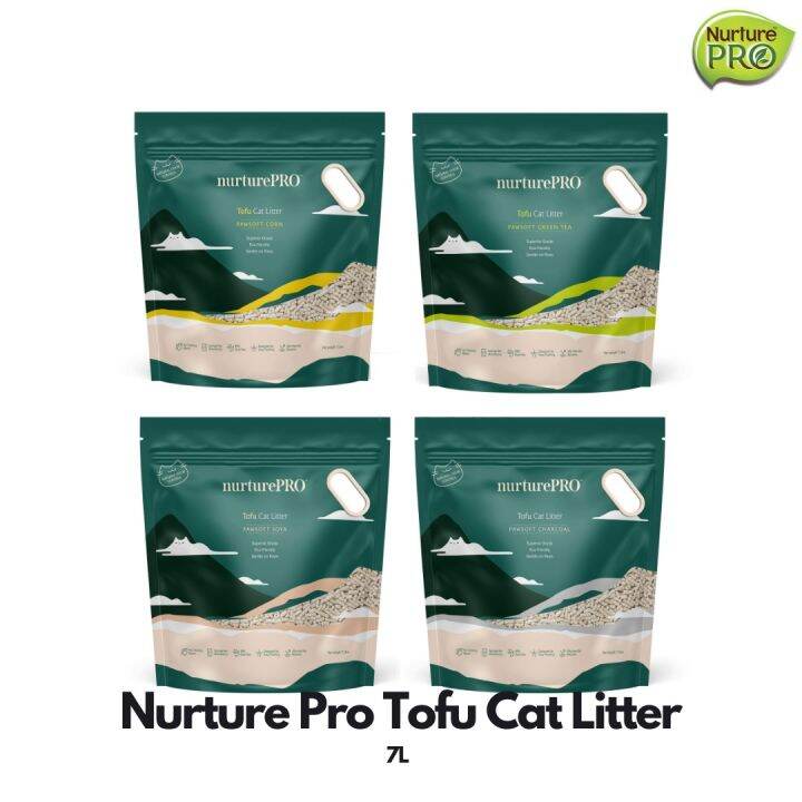 Nurture Pro Tofu Cat Litter ( Charcoal, Green Tea, Corn, Original
