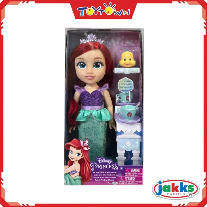 disney princess doll tea time with ariel and flounder