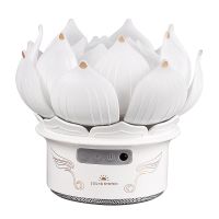 Lotus Flower Night Light USB Interface 7 Colors Bluetooth Speaker Atmosphere Light Room Decorative Night Lamp for Gifts