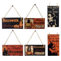 Halloween Door Sign Spooky Halloween Welcome Sign for Front Door Decor 3.9 X 7.9inch Halloween Door Hanger Sign for Windows Wall Trees Outdoor Home Decorations intelligent