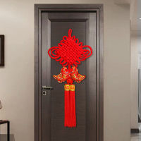 Chinese Knot Pendant Hallway Double Fish House Blessing and Fortune Drawing Living Room Large Background Wall with More than Chinese New Year Decoration Year by Year