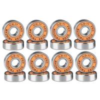 New 16Pcs ILQ-11 Skate Scooter No Noise Oil Lubricated Smooth Skate Bearing Longboard Speed Inline Skate Wheel Bearing