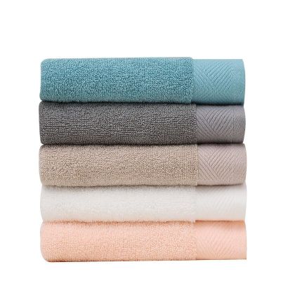 34x75cm Simple Plain Wormwood Antibacterial Soft Absorbent Household Bathroom Hand Towel