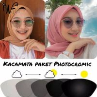 Kacamata Photochromic Anti Radiasi Untuk Pria Wanita Kacamata Komputer Transisi Anti Blue Ray a Yang Dapat Diganti WONDERFA