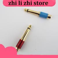 zhilizhi Store Mixer Connector Gold Plated 6.5mm Jack Male Mono Plug to RCA Female Converter Audio Adapter 6.35mm Socket Sound