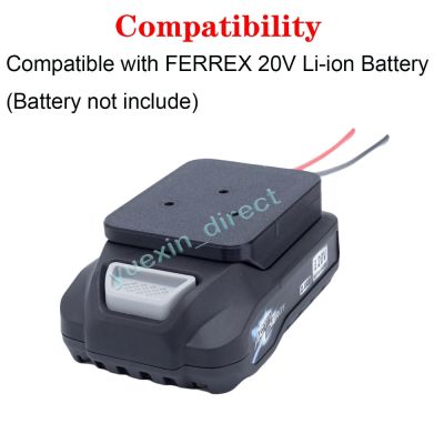 【YF】 Power Wheels Adapter for Aldi Ferrex Activ Energy 20V AEB20 Li-ion Battery  Connector 12AWG 14AWG (Battery Not Included)