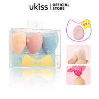 พัฟแป้ง UKISS ฟองน้ำแต่งหน้าเครื่องมือทำความสะอาดไข่ (3ชิ้น)