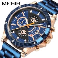 New megir watch trendy mechanical style sports watch multifunctional mens watch 2216 —D0517