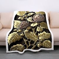 [bed]✆ Web celebrity Chinese style flower blanket ins wind single blanket blanket that dormitory office nap nap blanket carpet air conditioning