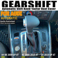 Top Gear Shift Knob Shifter แฮนด์บอลสำหรับ Audi A4 B8 2009-Up A5 2008-15Q5 2009-UpA6A6L C7หนัง Gaiter Boot Cover