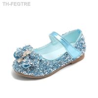 【hot】♣  Fashion Shoes Kids Flats Rhinestone With Butterfly-Knot Students New 2022