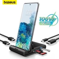 Baseus แท่นวางมือถือ Dex USB C ฮับเพื่อ USB 3.0 HDMI-รองรับแท่นวางมือถือสำหรับ S20 Samsung Galaxy Note 20 Huawei P40 Mate 30