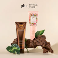 [DUO SET] PLU BODY SCRUB PINK FLORAL 200G + BODY BALANCE THE PREMIUM EDITION 180G