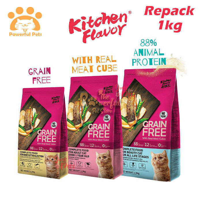 [REAL MEAT CUBE] Kitchen Flavor Grain Free Cat Food Booster For Kitten ...