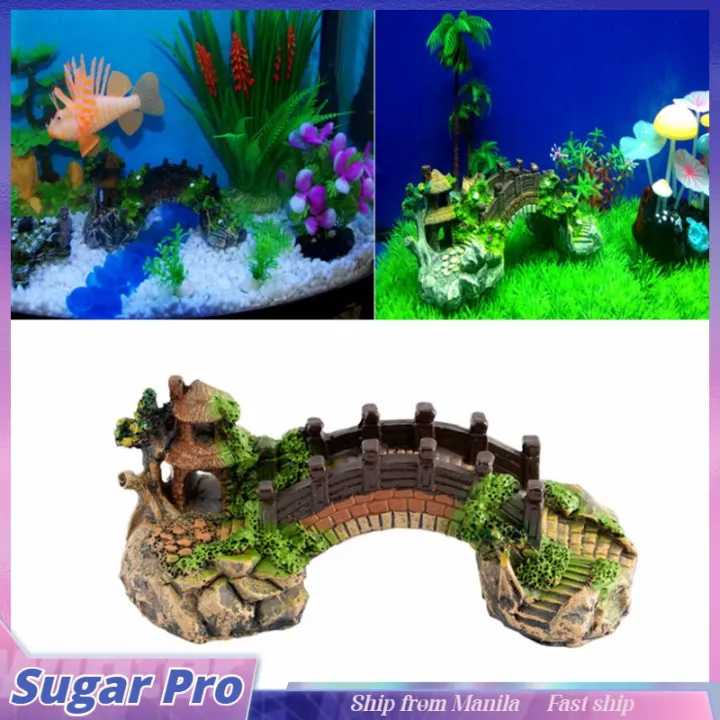 Resin Castle Aquariums Castle Decoration Simulation Turtle Climbing ...