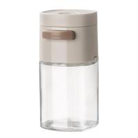 Salt And Pepper Shakers Measuring Salt Shaker Portable Spice Dispenser Clear Measuring Salt Shaker Precise Quantitative Push Seasoning Bottle For Cooking Camp BBQ security