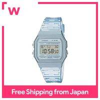 F-91WS-2ควอตซ์ CASIO นาฬิกาข้อมือสำหรับทุกเพศราคาถูก CASIO สีฟ้าใส