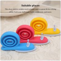 3 Pieces Color Random Office Bedroom Door Stopper Bathroom Toilet Silicone Doorstop Nonslip Doors Catch Bumper Decorative Door Stops