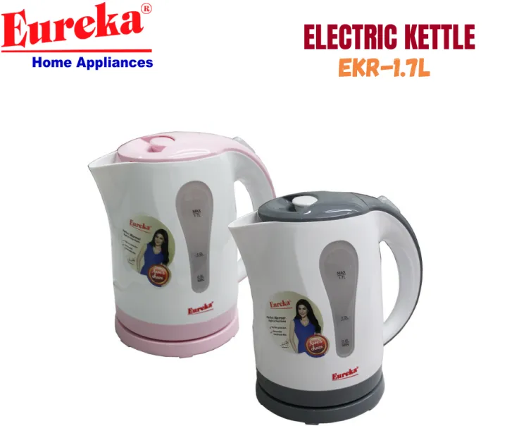 Eureka Electric Kettle Plastic Body 1.7 Liter EKR1.7L Lazada PH