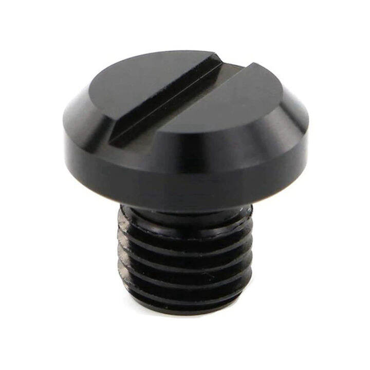 Orange Sunshine Motorcycle Rearview Mirror Thread Hole Plugs Right Left