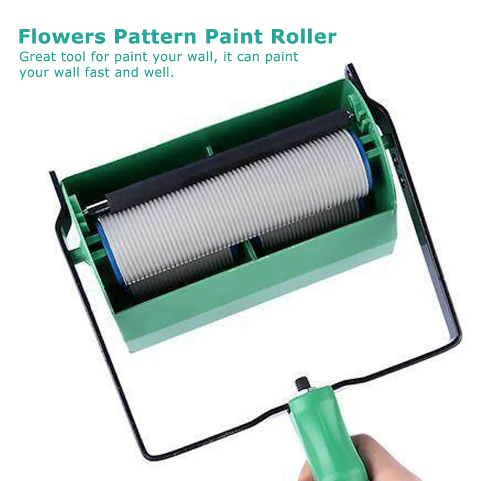 Roller And Patterned Paint Machine Wall Tools 5 Rubber Roller Brush Tool  Set 3D