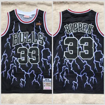 Mitchell & Ness Chicago Bulls Scottie Pippen Lightning Basketball Jersey in  Blue for Men