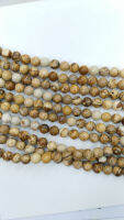 2Strands 8 10 12Mm Natual Jasper Stone Round Ball Aqua Blue Crab Matte ผสมลูกปัดหลวม
