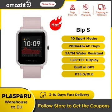 Amazfit bip s discount smartwatch 5atm gps glonass