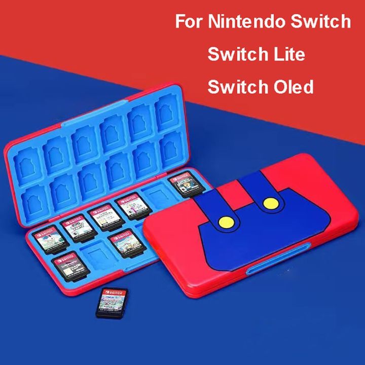 Switch Game Case Storage 24 Games Card and 24 Micro SD Cartridge Slots,  Switch Game Holder for Nintendo Switch/OLED/Lite, Portable Switch Game Card