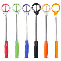 8ส่วน Golf Ball Retriever Non Slip Handle escopic Golfball Pick Up เครื่องมือ Secure Latch Dual Ring Head สำหรับน้ำมุม