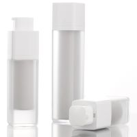 【YF】ﺴ◎✖  1Pcs 15ml Airless Rotate Frosted Double-layer Thickened Refillable Bottle