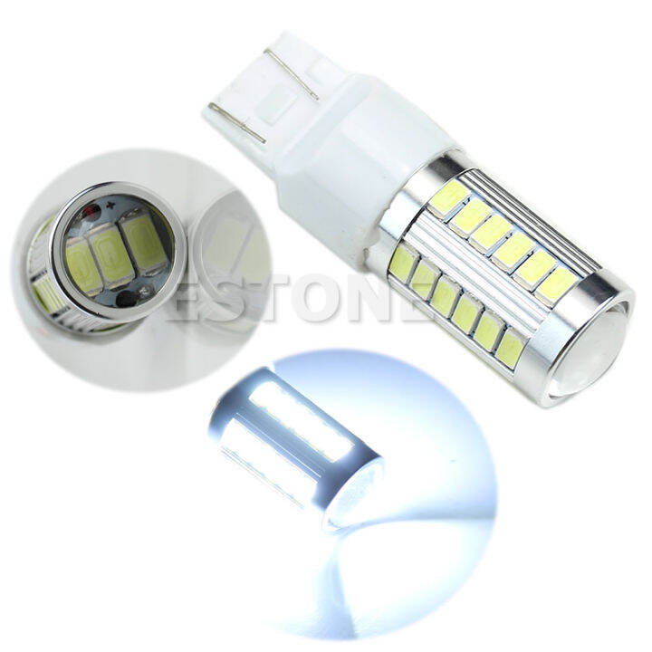 หลอดไฟไฟ-led-สว่างกำลังสูง-dc12v-7443-5630-smd-33หลอดไฟแอลอีดีสำหรับไฟท้ายสัญญาณเลี้ยวเบรคไฟสำรองเบรคถอยหลัง