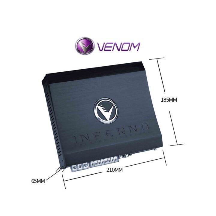 Venom Inferno VIN-120.4E Power Amplifier 4-Channel Compact Powerful ...