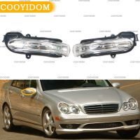 กระจกส่องปีกมองหลังหน้ารถยนต์,สำหรับ Mercedes Benz W203 4ประตู2004 2005-2007ไฟเลี้ยวไฟระบุสัญญาณข้าง